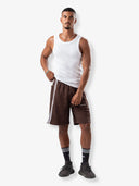 بنطال رياضي مخطط أساسي "أسود"