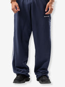 بنطال رياضي مخطط أساسي "أسود"