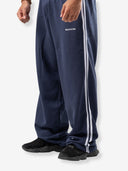 بنطال رياضي مخطط أساسي "أسود"