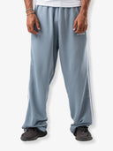 بنطال رياضي مخطط أساسي "أسود"