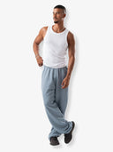 بنطال رياضي مخطط أساسي "أسود"