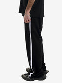 بنطال رياضي مخطط أساسي "أسود"