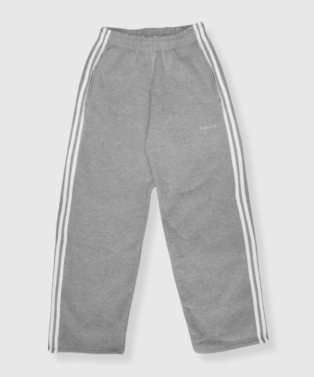 ESSENTIAL STRIPE SWEATPANTS GREY