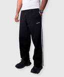 بنطال رياضي مخطط أساسي "أسود"