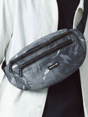 بنطال رياضي مخطط أساسي "أسود"