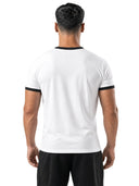 Contour Fit Tee in White - back