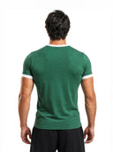 Contour Fit Tee in Green - back