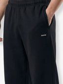 بنطال رياضي مخطط أساسي "أسود"