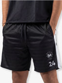 بنطال رياضي مخطط أساسي "أسود"