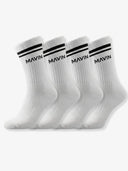 بنطال رياضي مخطط أساسي "أسود"