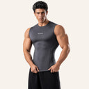 Essential Compression Tank Charcoal angled front