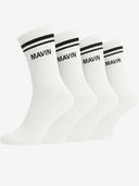 بنطال رياضي مخطط أساسي "أسود"