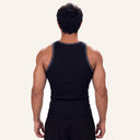 Contrast Curve Tank Black x Grey - back