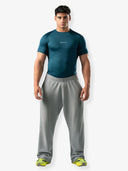 بنطال رياضي مخطط أساسي "أسود"