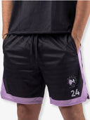 بنطال رياضي مخطط أساسي "أسود"