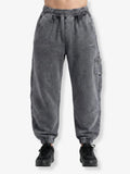 Washed Cuffed Cargo Sweatpants