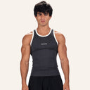 Contrast Curve Tank charcoal front