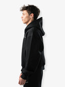 جاكيت أساسي مخطط كبير الحجم "أسود"