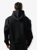 جاكيت أساسي مخطط كبير الحجم "أسود"