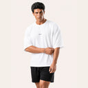 Rival Oversized Tee - White - Front