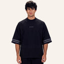 Lounge Oversized Tee Black x Grey - front