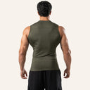 Essential Compression Tank Olive back