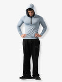 بنطال رياضي مخطط أساسي "أسود"