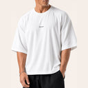Rival Oversized Tee - White - Front Close-up