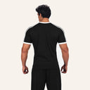 Contour Stripe Slim Tee Black x White - back