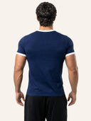 Contour Fit Tee Navy back