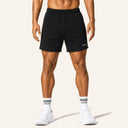 Essential Cotton Shorts Black - front