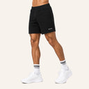 Essential Cotton Shorts Black - angled front