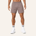 Essential Cotton Shorts Brown - front