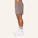 Essential Cotton Shorts Brown - side