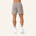 Essential Cotton Shorts Brown - back