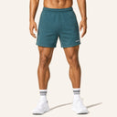 Essential Cotton Shorts Forest Green - front