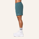 Essential Cotton Shorts Forest Green - side