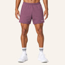Essential Cotton Shorts Purple - front