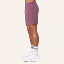 Essential Cotton Shorts Purple - side