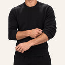 Essential Knit Sweater Black - detail