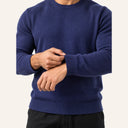Essential Knit Sweater Navy - detail
