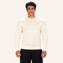 Essential Knit Sweater Off White - front