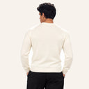 Essential Knit Sweater Off White - back