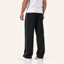 Essential Piped Sweatpants Black - back