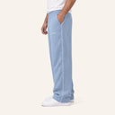 Essential Piped Sweatpants Light Blue - side