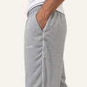 Essential Piped Sweatpants Light Grey - piping detail