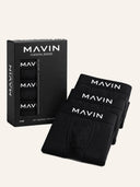 MAVIN Essential Boxer Shorts - Black, 3-pack box