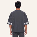 Lounge Oversized Tee Charcoal back