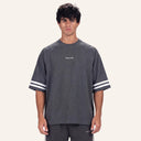Lounge Oversized Tee Charcoal front