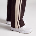 Lounge Stripe Sweatpants Brown - stripe detail